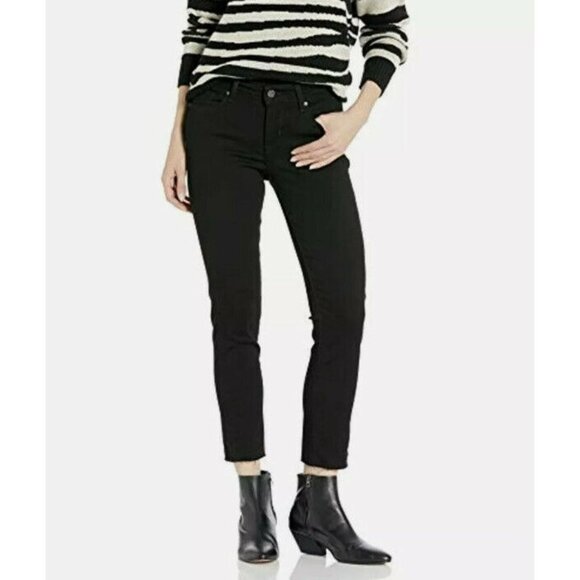 Levi's Women's Classic Mid Rise Skinny Ankle Jeans Black Size 16‎ - Picture 1 of 10